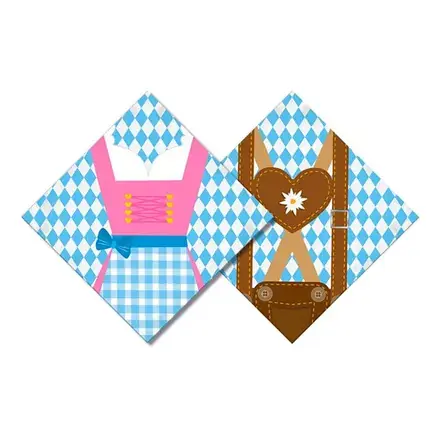 Superpris | Servietter Oktoberfesten Lederhosen