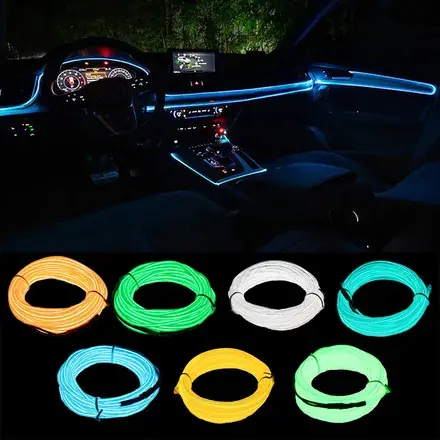 EL Wire LED-Kæde til Bilen - Netop kommet