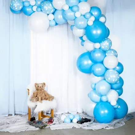 Ballonbue Blå/Hvid - Bestil direkte