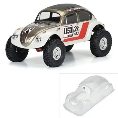 Volkswagen Beetle Karosseri i klar lexan til Crawler (313mm) | God pris