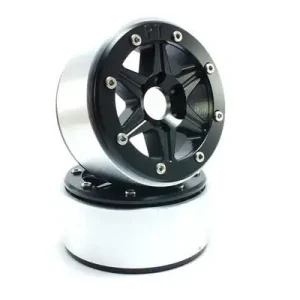 1.9" Beadlock Wheels SIXSTAR Black/Black 1.9 (2) w/o Hub - Premium