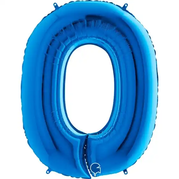 0 Tal Folie Ballon Blå - Bestil online