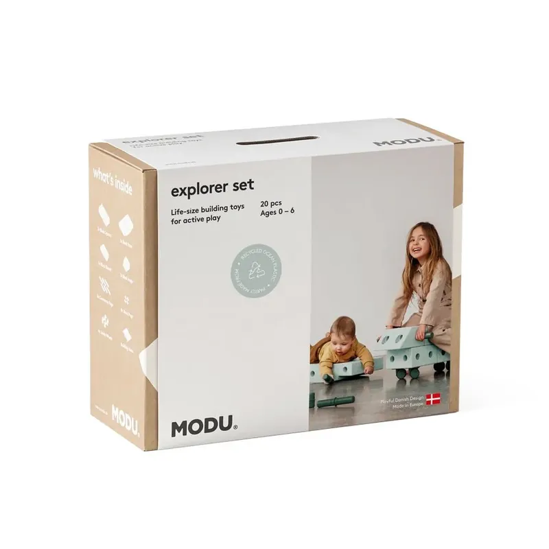 Spar ekstra | Explorer Sæt Ocean Mint/Forest Green (19 dele)