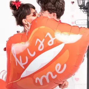 "Kiss Me" Læber - Folieballon, 87 cm | Tilbudspris