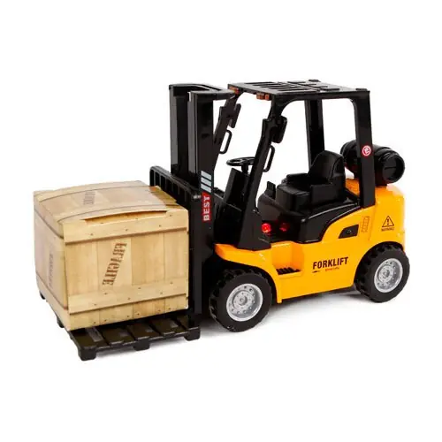 2-Play legetøjsbil - Gaffeltruck m/ optræk 14 cm. | Premium