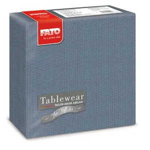 Airlaid Middagsservietter - Stoflignende Shade - Overseas Blå [88451100*] - Supergod pris